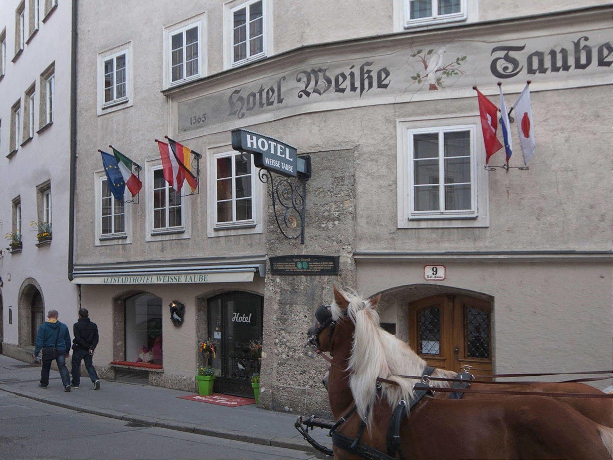 Altstadthotel Weisse Taube Salzburg Exterior foto